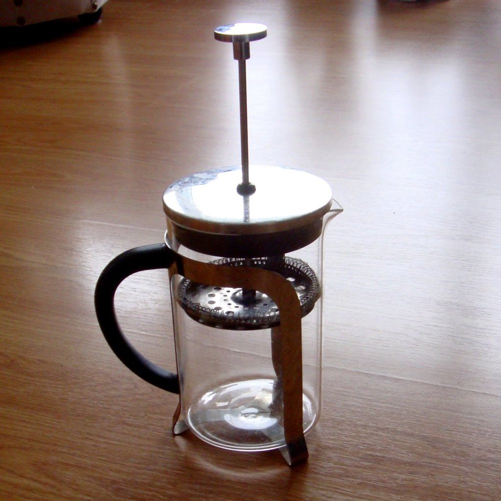 Glass and Metal 4 Cup French Press